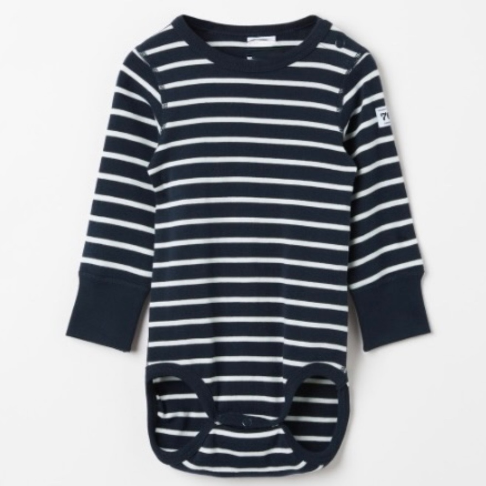 Polarn O. Pyret Cotton Long Sleeve Onesie Size 2-4 Months